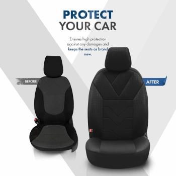 Auto Sitzbezug Set Universal Vorne und Hinten Komfortabel Komplett Set